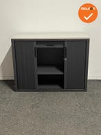 Roldeurkast - Basic - 75x100x45 - Refurbished - Antraciet me, Werkplek, Ophalen of Verzenden, Gebruikt, Kast