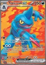 Toxicroak EX 232/198 Scarlet&Violet, Ophalen of Verzenden, Nieuw, Losse kaart, Foil
