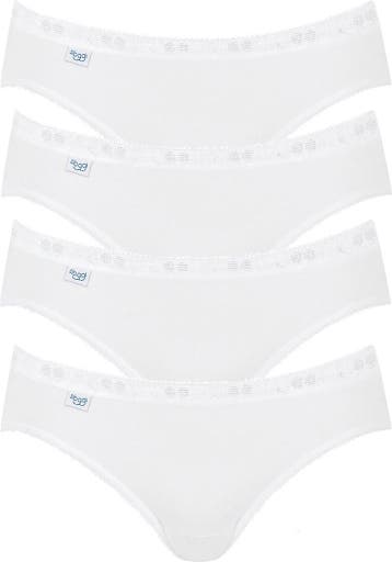 sloggi Maat 42 Basic+ Dames Mini slip - 4-pack - Wit, Kleding | Dames, Verzenden