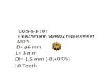 micromotor G0.5-6-3-10T tandwiel voor Fleischmann, Overige merken, Gelijkstroom, Verzenden, Overige typen
