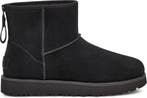 UGG - maat 41- Classic Mini Logo Zip Dames Laarzen - Black, Verzenden, Nieuw