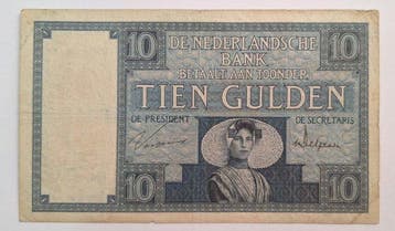 Nederland. - 10 Gulden - 1925 - Pick 43b (Zonder