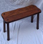 Kruk - Eik - Brutalistisch bijzettafel, Antiek en Kunst