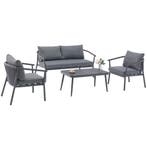 Malta stoel bank loungeset 4 delig aluminium rope, Ophalen of Verzenden, Nieuw