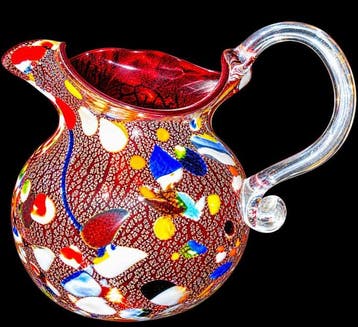 CC Zecchin Murano Italy - Vaas - Muranoglas - Gesigneerd