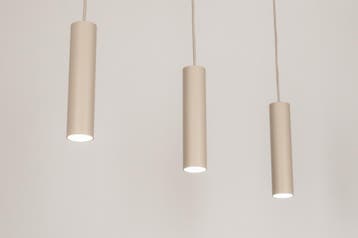 Rietveld Hanglampen - Beige, Zand - Metaal, Aluminium, Verzenden, Nieuw