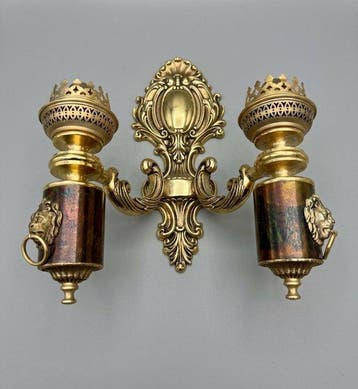 Wandkandelaar - Messing - Louis XV-stijl