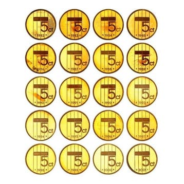 Nederland. Beatrix. 5 Cents 1982 t/m 2001 in PROOF compleet, Postzegels en Munten, Munten | Nederland