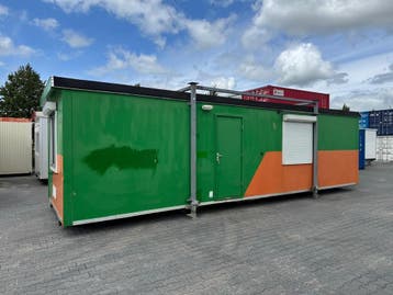 Kantoorunit – 10 x 3 meter – Keuken + Toilet - Gebruikt, Zakelijke goederen, Machines en Bouw | Keten en Containers