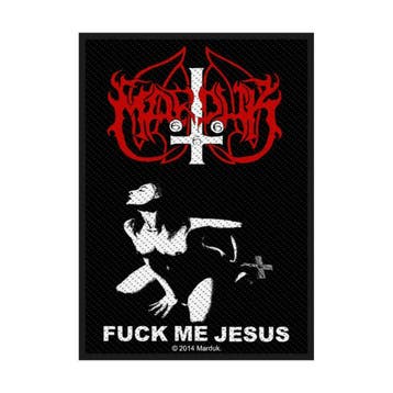 Marduk - Fuck Me Jesus - patch officiële merchandise, Ophalen of Verzenden, Nieuw, Kleding