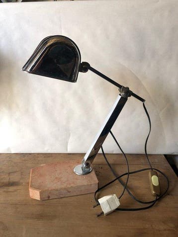 Art déco Lampe de bureau dites pirouette 1920/30 signée Fare