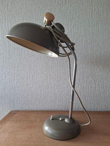 Hoge vintage Helo (BwU) militaire bureaulamp (1950) -