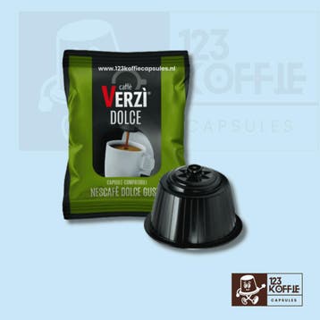 Zachte espresso capsules Dolce Gusto  50 stuks Verzì Dolce, Verzenden, Nieuw