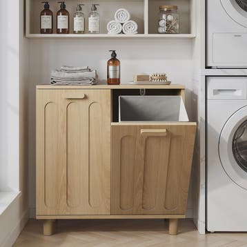 Modern Minimalistisch Opbergkastje met Verborgen Opbergruimt, Verzenden, Nieuw
