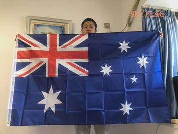 Australische Vlag 90x150cm - Polyester - Feestelijke Decorat, Verzenden, Nieuw