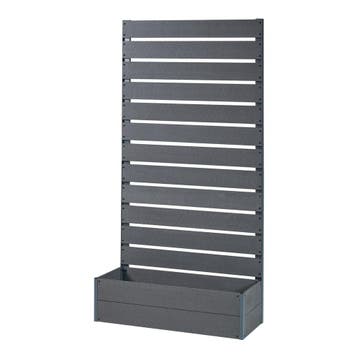 Plantenbak met tuinscherm Heerde HKC 180x90x38 cm grijs [en., Verzenden, Nieuw
