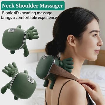 Draagbare Slimme Nek- en Schoudermassager - USB Oplaadbaar,, Verzenden, Nieuw