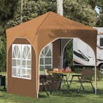vidaXL Pop-up partytent 192 x 192 x 245 cm Beige, Tuin en Terras, Partytenten, Verzenden, Nieuw, Partytent