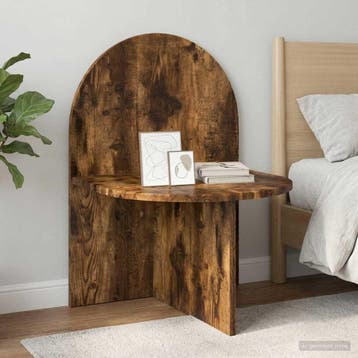 vidaXL Nachtkastje 2 st Gerookt eiken 48 x 49 x 65 cm, Verzenden, Nieuw, 55 tot 70 cm, 45 tot 65 cm