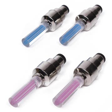 Benson Fietslicht set voor ventiel - blauw/roze - 2-delig..., Ophalen of Verzenden, Nieuw