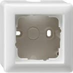 Gira Opbouwrand 1V Zuiver wit (hagelwit) 106103, Nieuw, Stopcontact