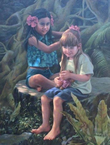 Bob Byerley (1941-2019 - Hawaiian Fantasy Scene