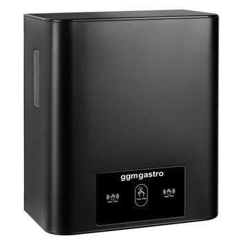 GGM Gastro | Handdoekroldispenser - met sensor - RVS - zwart, Verzenden, Nieuw, Zwart