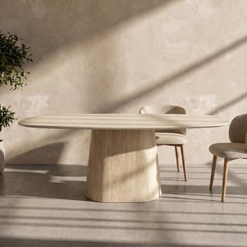 *WOONWINKEL* Eettafel Met Ovale Blad, Huis en Inrichting, Tafels | Eettafels, Verzenden, Nieuw