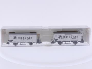 Schaal H0 Fleischmann NEW OLD STOCK 80 5347K bierwagenset..., Gelijkstroom, Fleischmann, Overige typen, Nieuw