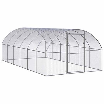 vidaXL Kippenren 3x6x2 m gegalvaniseerd staal, Verzenden, Nieuw