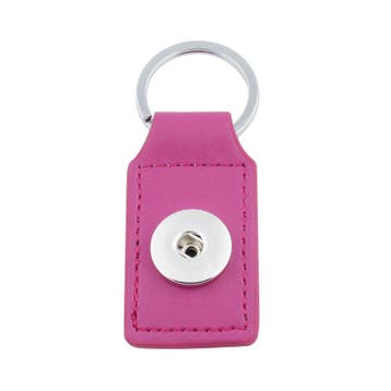 Fako Bijoux - Sleutelhanger Voor Click Buttons - Leder Tag, Verzenden, Nieuw