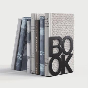 Set van 2 Stijlvolle IJzeren Boekensteunen - Anti-slip - Ide, Huis en Inrichting, Verzenden, Nieuw