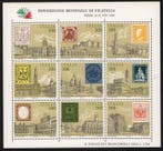 Italië 1985 - Filatelie-tentoonstelling, een velletje met, Gestempeld
