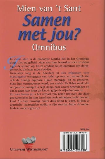 Samen met jou ? 9789020526998 Mien Van t Sant, Boeken, Streekboeken en Streekromans, Verzenden, Gelezen, Mien Van 't Sant