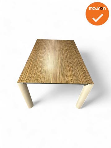 Ahrend vergadertafel - 160x100 - wit onderstel - eiken blad, Vergader- of Presentatieruimte, Ophalen of Verzenden, Gebruikt, Tafel