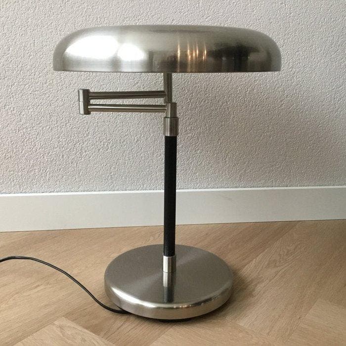 IKEA - Bureaulamp - Grimsö - Metaal, Leder - Vintage Ikea, Antiek en Kunst, Antiek | Lampen