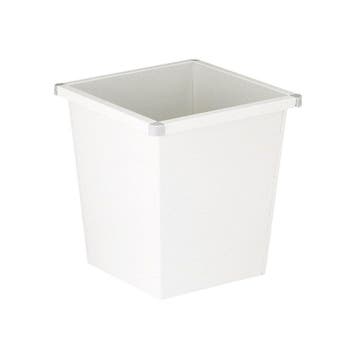 Vierkant tapse papierbak - wit, Huis en Inrichting, Woonaccessoires | Prullenbakken, Verzenden, Nieuw
