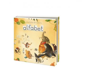 Kaartenmapje met env, vierkant: Alfabet, Charlotte Dematons, Ophalen of Verzenden, Gelopen