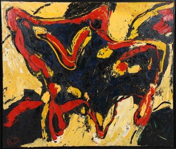 Broer Dobbelsteen (1936-2019) - Geel, Zwart en Rood
