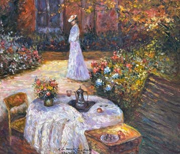 Bernard Dufour (1922-2016) - Le Déjeuner de Camille Monet à