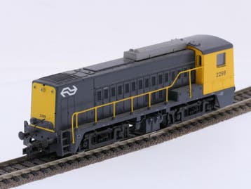 Schaal H0 41272 Roco diesel locomotief 2200 van de NS. Di..., Gebruikt, Ophalen of Verzenden, Roco, Gelijkstroom