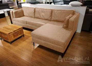 Loungebank Borne - loungebanken - Beige, Nieuw, 150 cm of meer, Stof, 200 tot 250 cm