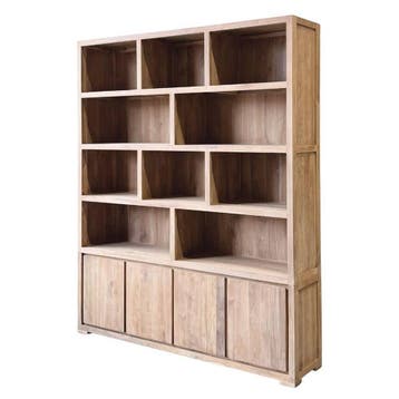 Moderne boekenkast van gerecycled hout -  180 cmBoekenkasten, Huis en Inrichting, Kasten | Boekenkasten, Ophalen of Verzenden