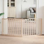 vidaXL Hondenhek inklapbaar 2 panelen 160 cm populierenhout, Dieren en Toebehoren, Honden-accessoires, Verzenden, Nieuw