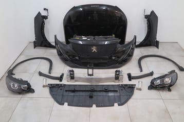 Peugeot 2008 II voorzijde: motorkap, bumper, lampen, spatbor, Verzenden, Gebruikt