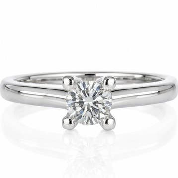 Ring - 18 karaat Witgoud - 0.50ct. tw. Diamant (Natuurlijk), Nieuw