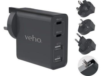 Veho VAA-700-TA45 - Power adapter/inverter - 20 W - Grijs, Verzenden, Nieuw