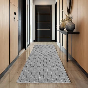 Modern Vloerkleed | Helix | Gevlochten | Zilver | 240x340 cm, Verzenden, Nieuw