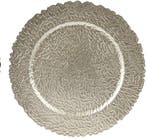 Onderbord Barok Rond Zilver 33 cm, Ophalen of Verzenden, Nieuw