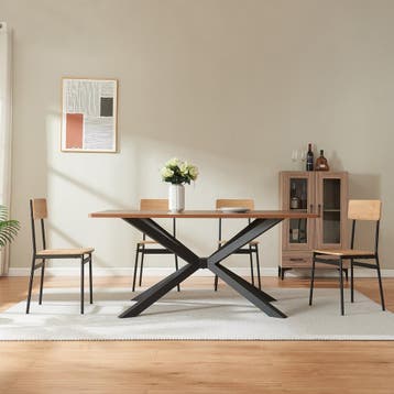 Tafelonderstel Bemeenel 120x75x72 cm zwart [en.casa], Verzenden, Nieuw